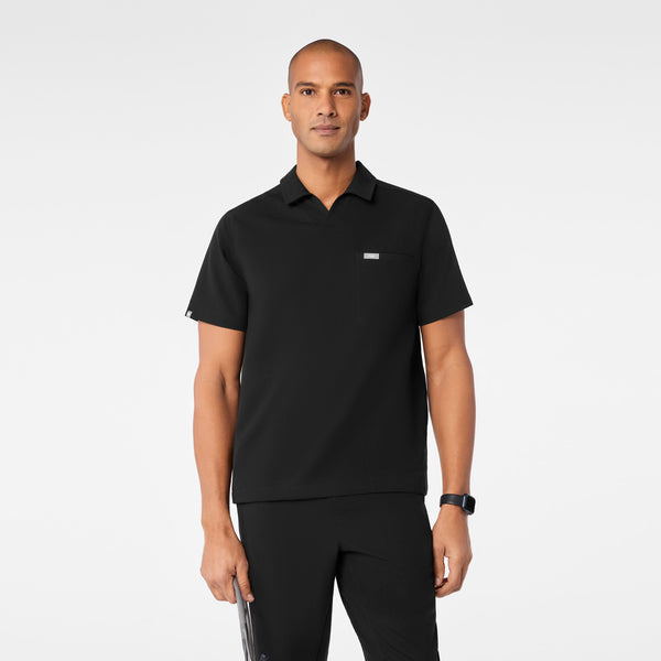 men's Black Arad Polo - Scrub Top