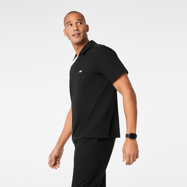 men's Black Arad Polo - Scrub Top