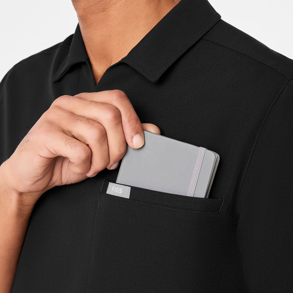 men's Black Arad Polo - Scrub Top