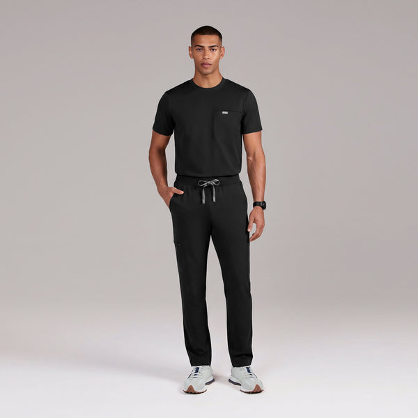 men's Black Darien FORMx - Crewneck Scrub Top