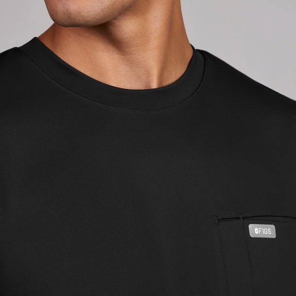 men's Black Darien FORMx - Crewneck Scrub Top