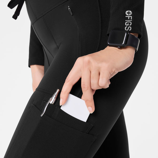 women's Black High Waisted Ashland - Skinny ScrubLegging™