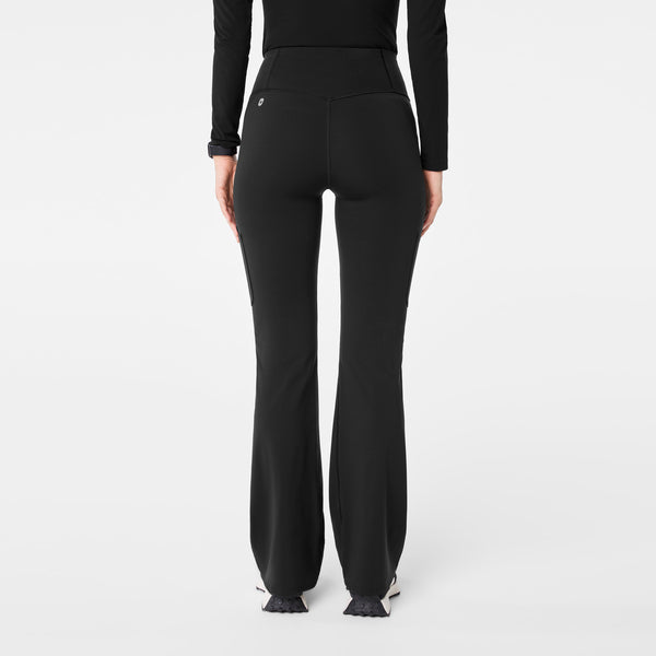 women's Black High Waisted Ashland - Flare ScrubLegging™