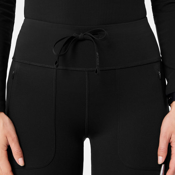 women's Black High Waisted Ashland - Flare ScrubLegging™