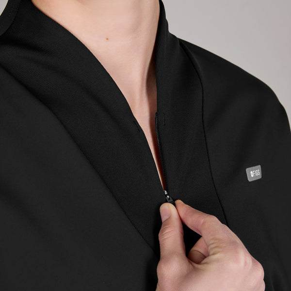 women's Black Kenora FORMx - Mock Neck Longsleeve Scrub Top