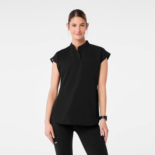 women's Black Rafaela - Tunic Scrub Top™