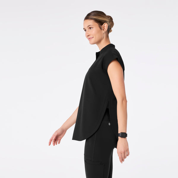 women's Black Rafaela - Tunic Scrub Top™