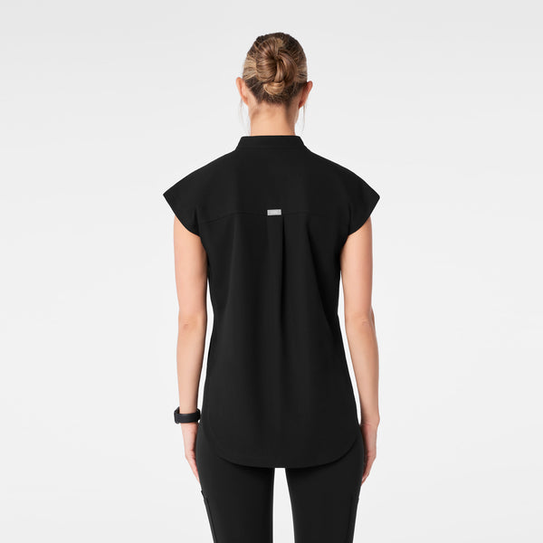 women's Black Rafaela - Tunic Scrub Top™