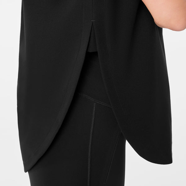 women's Black Rafaela - Tunic Scrub Top™
