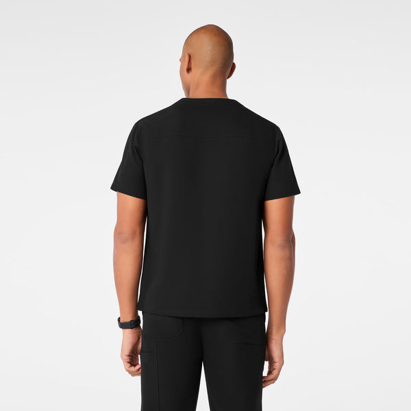 men's Black Surrey - V-Neck Scrub Top