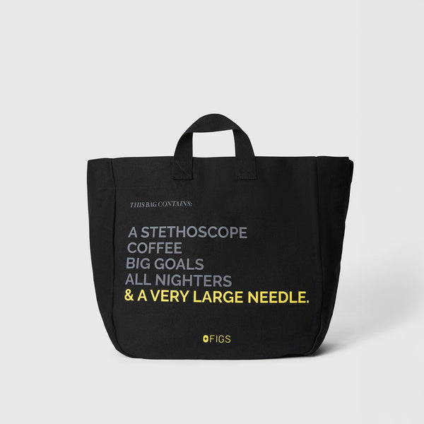 Black A Very Large Needle Tote