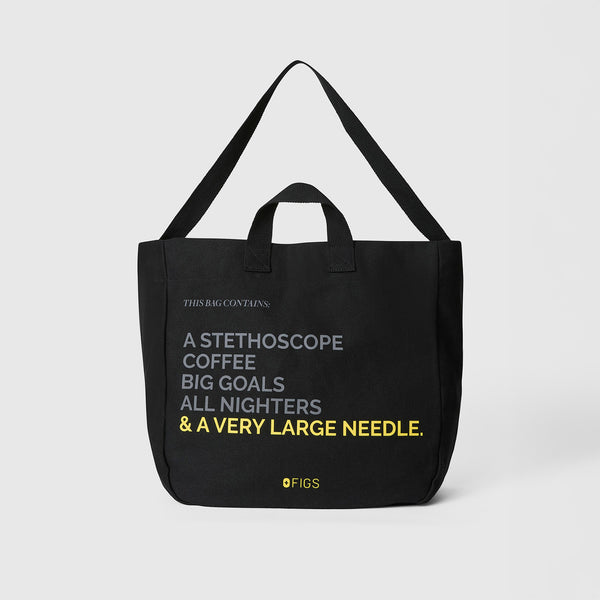 Black A Very Large Needle Tote
