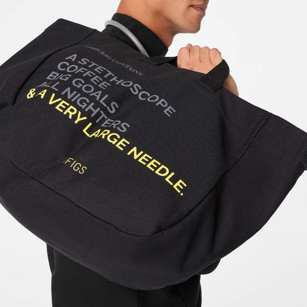 Black A Very Large Needle Tote