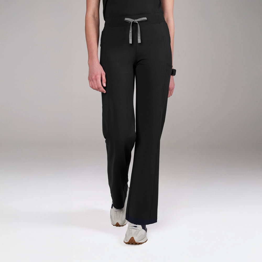 women's Black Valle FORMx Straight Leg - Scrub Pant