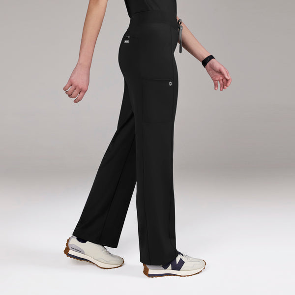 women's Black Valle FORMx Straight Leg - Scrub Pant