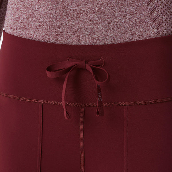 women's Burgundy High Waisted Ashland - Flare ScrubLegging™