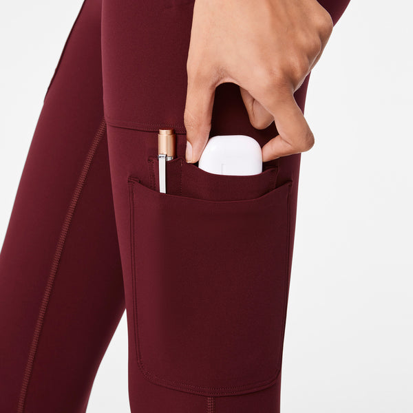 women's Burgundy High Waisted Ashland - Skinny ScrubLegging™