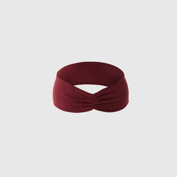 Burgundy Cinched Headband