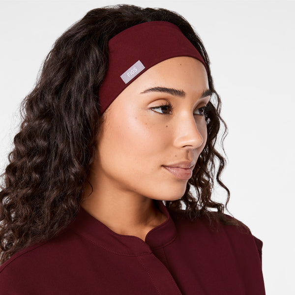 Burgundy Cinched Headband