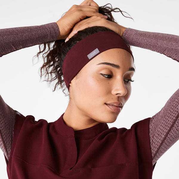 Burgundy Cinched Headband