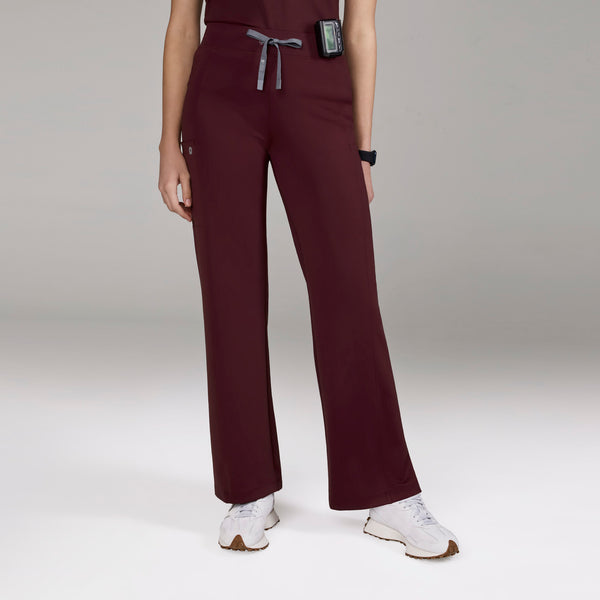 women's Burgundy Valle FORMx Straight Leg - Scrub Pant