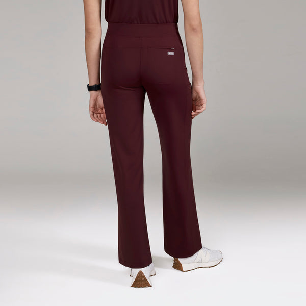 women's Burgundy Valle FORMx Straight Leg - Scrub Pant