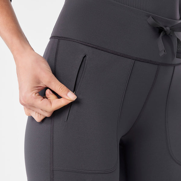 women's Charcoal High Waisted Ashland - Flare ScrubLegging™