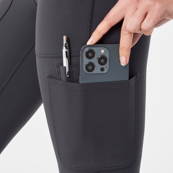 women's Charcoal High Waisted Ashland - Flare ScrubLegging™