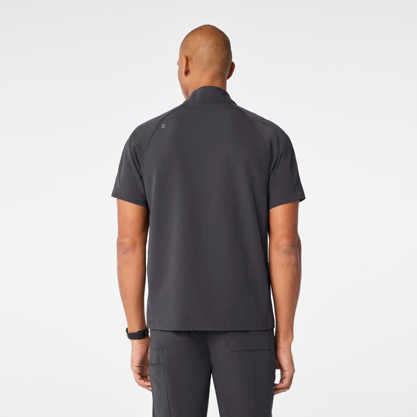 men's Charcoal Timmons - Mock Neck ¼ Zip Scrub Top