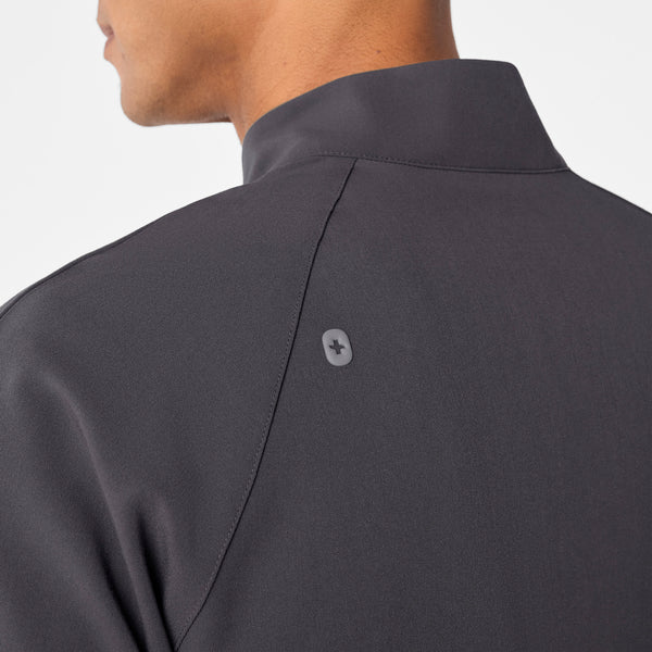 men's Charcoal Timmons - Mock Neck ¼ Zip Scrub Top