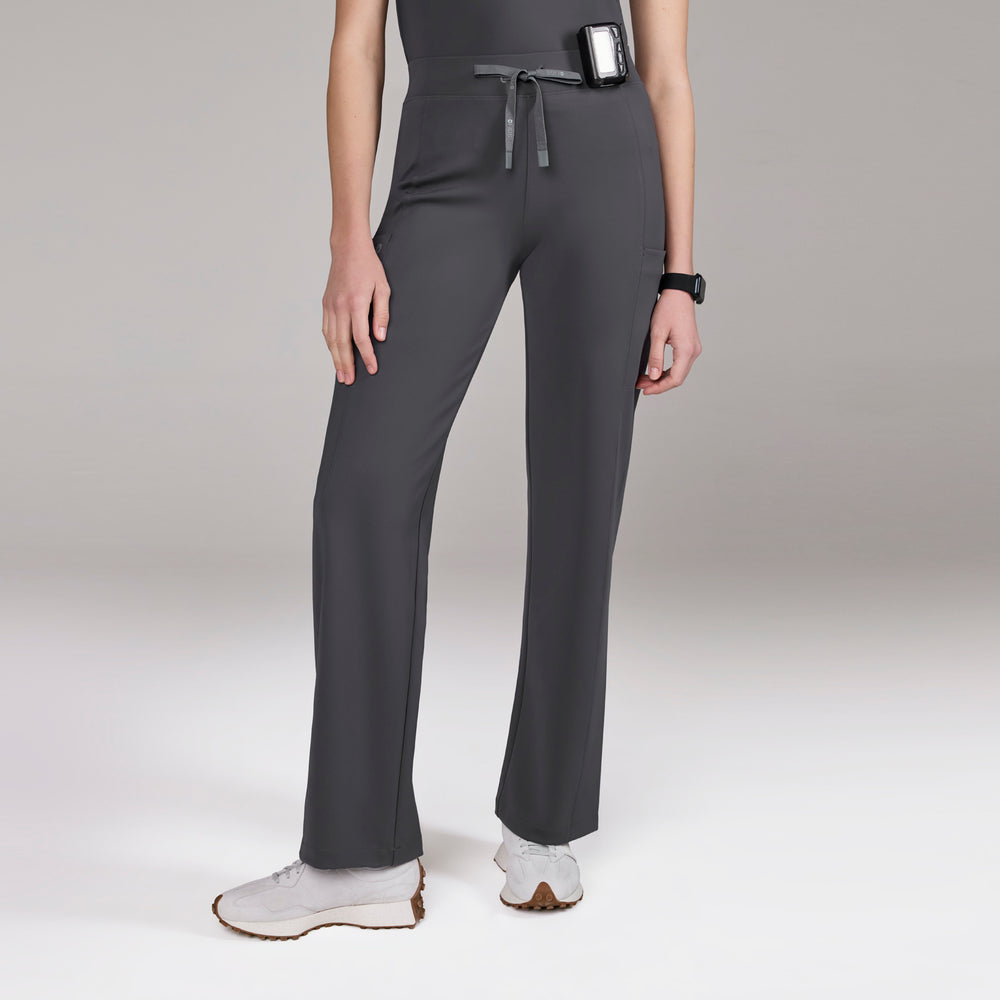 women's Charcoal Valle FORMx Straight Leg - Scrub Pant