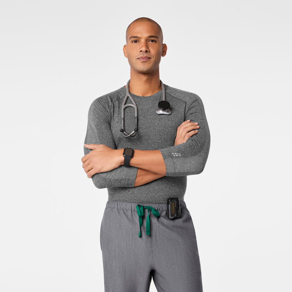 men's Graphite Makato Seamless ¾ Sleeve - Underscrub
