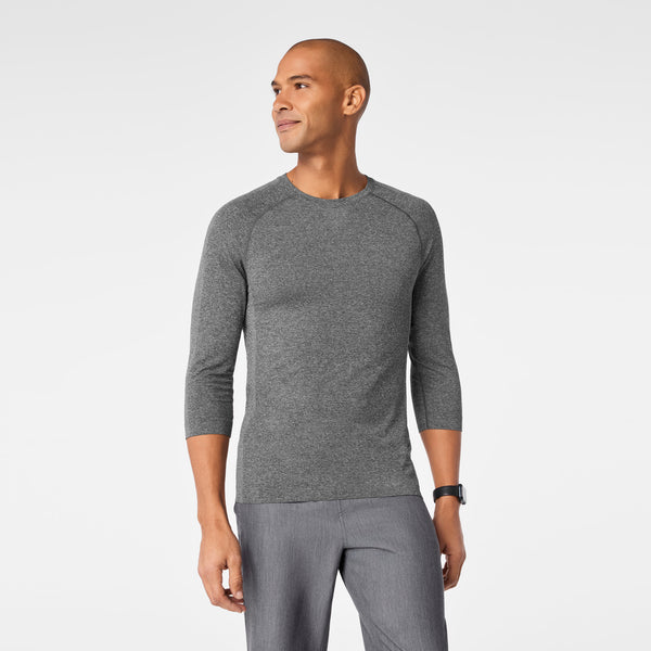 men's Graphite Makato Seamless ¾ Sleeve - Underscrub