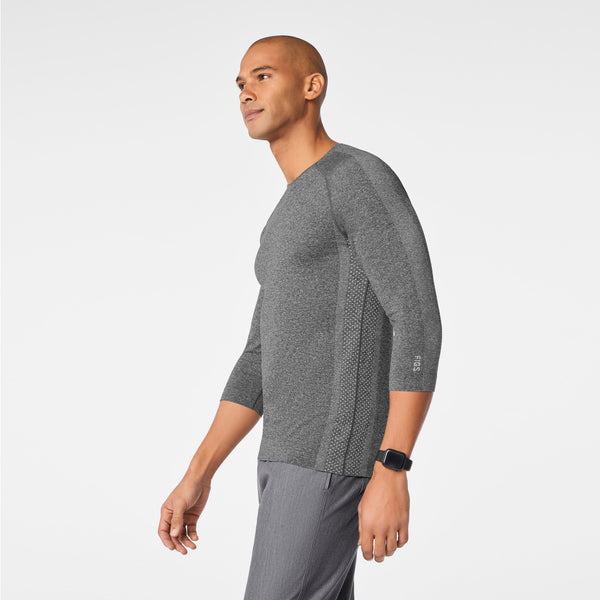 men's Graphite Makato Seamless ¾ Sleeve - Underscrub