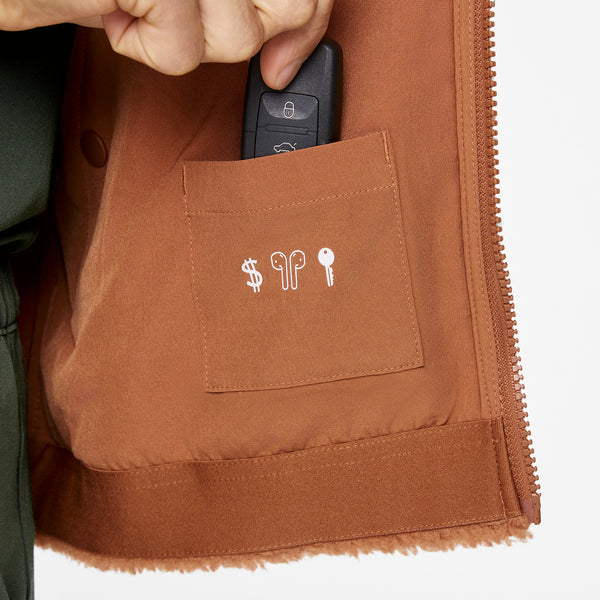 men's Mocha On Shift High Pile - Bomber Jacket™