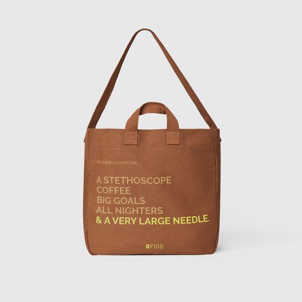 Mocha A Very Large Needle Tote