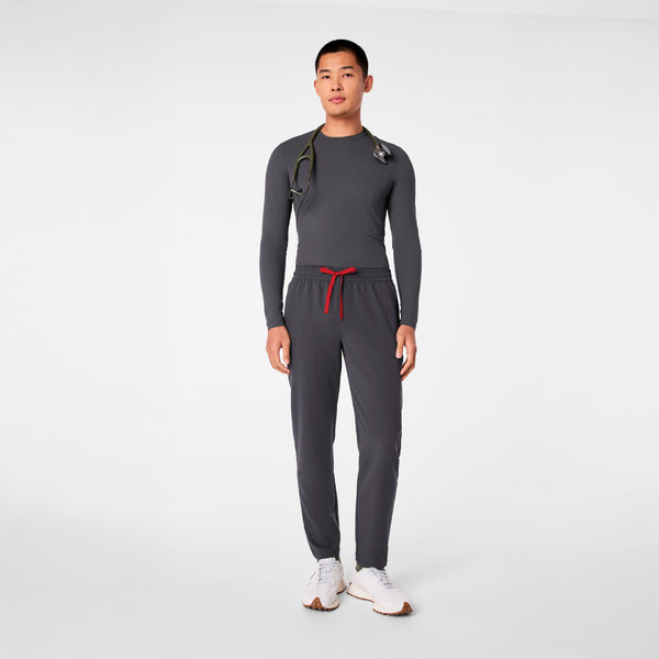 men's Charcoal Ribbed - Longsleeve Underscrub