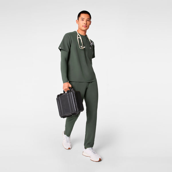 men's Moss Surrey - V-Neck Scrub Top