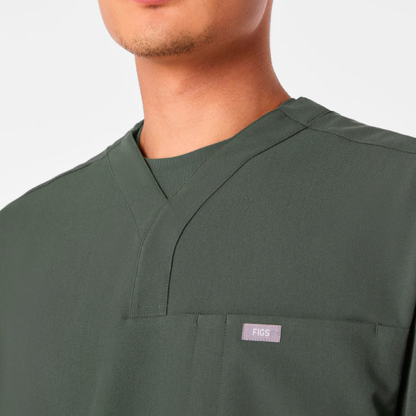 men's Moss Surrey - V-Neck Scrub Top