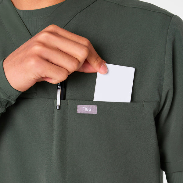 men's Moss Surrey - V-Neck Scrub Top