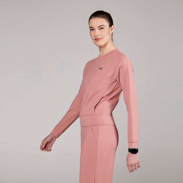 women's Muted Mulberry Cornelia FORMx Crewneck - Scrub Top™