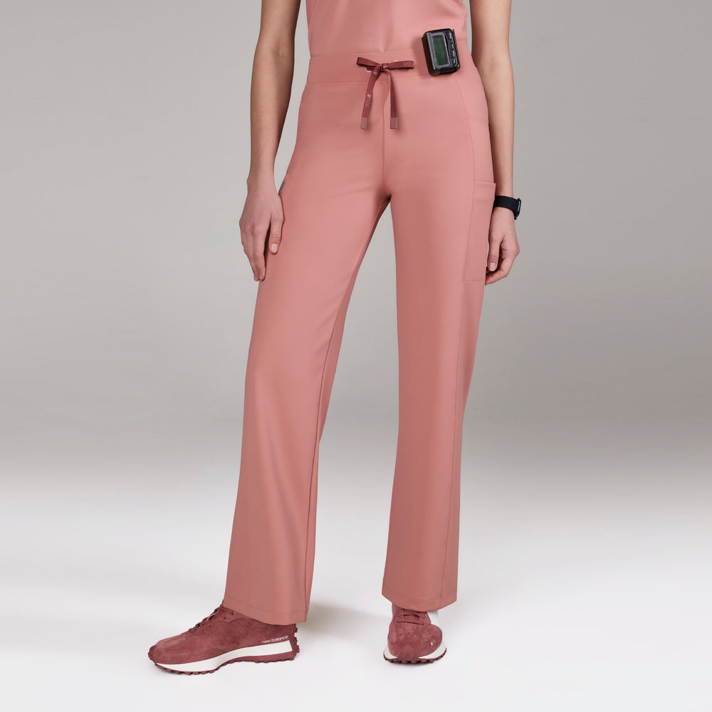 women's Muted Mulberry Valle FORMx Straight Leg - Petite Scrub Pant