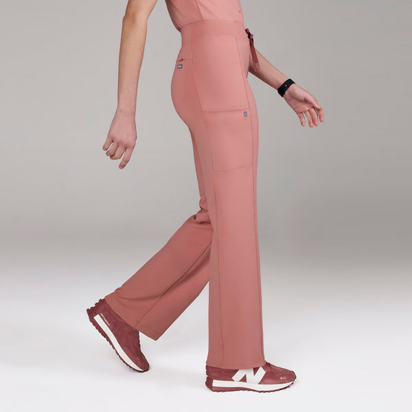 women's Muted Mulberry Valle FORMx Straight Leg - Petite Scrub Pant