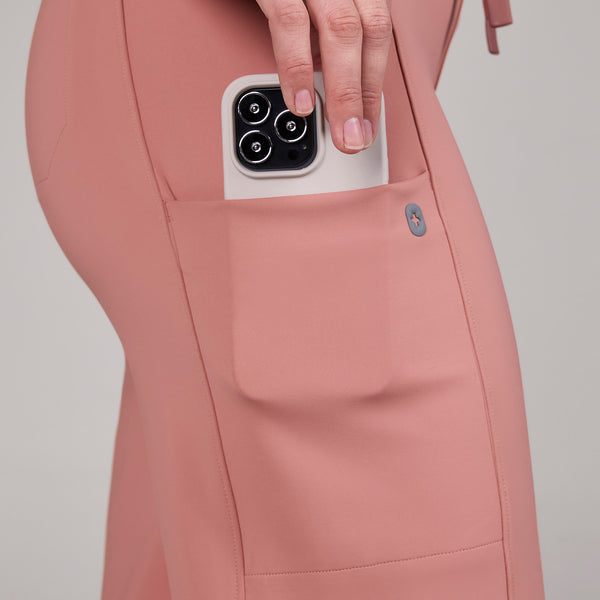 women's Muted Mulberry Valle FORMx Straight Leg - Petite Scrub Pant