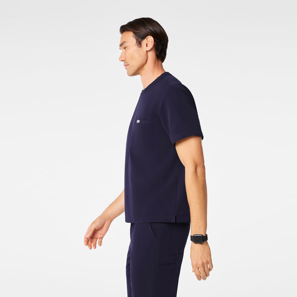men's Navy Easton Relaxed - Crewneck Scrub Top