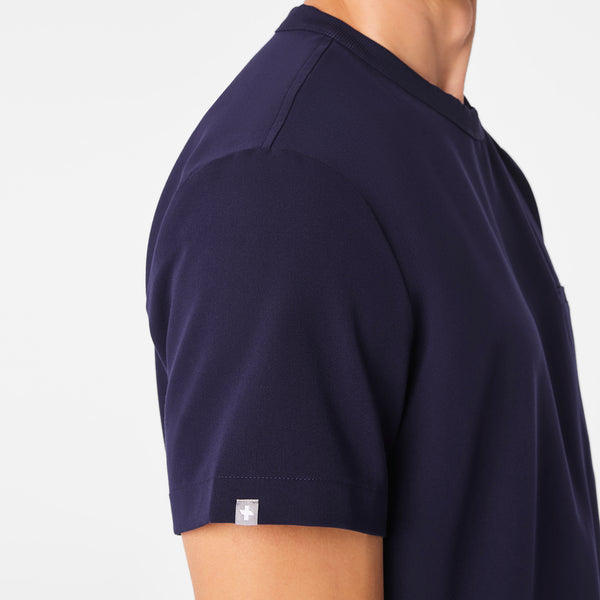 men's Navy Easton Relaxed - Crewneck Scrub Top