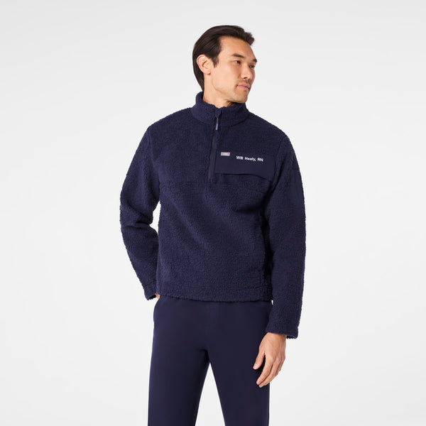 men's Navy On-Shift High Pile - Fleece Pullover Jacket™