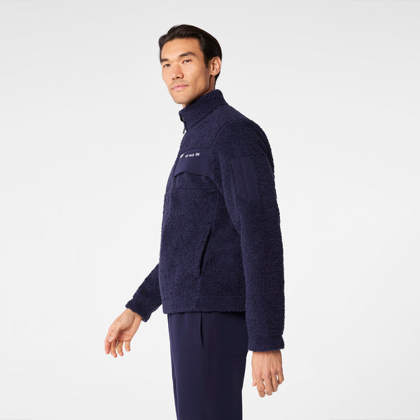men's Navy On-Shift High Pile - Fleece Pullover Jacket™