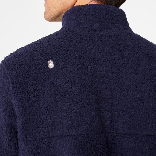 men's Navy On-Shift High Pile - Fleece Pullover Jacket™