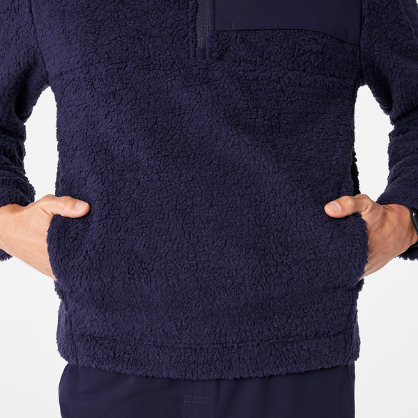 men's Navy On-Shift High Pile - Fleece Pullover Jacket™